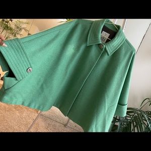 Tibi coat cape wool size medium green